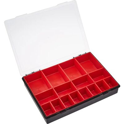 Tayg Aufbewahrungsbox mit herausnehmbaren Tabletts - Schwarz/Transparent Tayg Aufbewahrungsbox mit herausnehmbaren Tabletts - Schwarz/Transparent