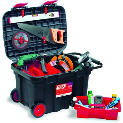 Cassetta degli Attrezzi Tayg con Ruote - Organizzatore Resistente Cassetta degli Attrezzi Tayg con Ruote - Organizzatore Resistente