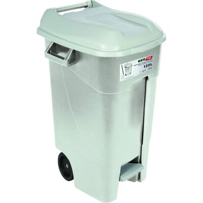 Industrias Tayg - Contenedor de Residuos 120L con Asas, Pedal y Tapa Industrias Tayg - Contenedor de Residuos 120L con Asas, Pedal y Tapa