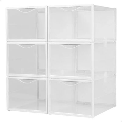 Max Home Caja Apilable para Zapatos Blanco - 6 Unidades Max Home Caja Apilable para Zapatos Blanco - 6 Unidades