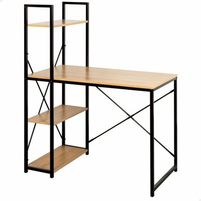 Bureau Max Home avec Étagères - Style Industriel, 120cm - Publicité Bureau Max Home avec Étagères - Style Industriel, 120cm - Publicité