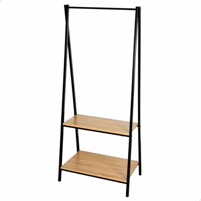 Max Home Portabiti - 64x40x150 cm Acciaio e Legno Industriale Max Home Portabiti - 64x40x150 cm Acciaio e Legno Industriale