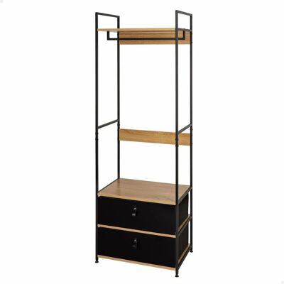 Max Home Offene Holz- und Stahlschrank, 60x40x175 cm Max Home Offene Holz- und Stahlschrank, 60x40x175 cm
