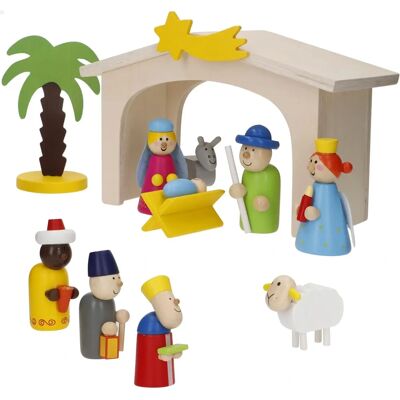 Presepe in legno WOOMAX 11 figure - Decorazione natalizia Presepe in legno WOOMAX 11 figure - Decorazione natalizia