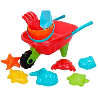 Set Spiaggia CB TOYS con carriola e formine marini Set Spiaggia CB TOYS con carriola e formine marini