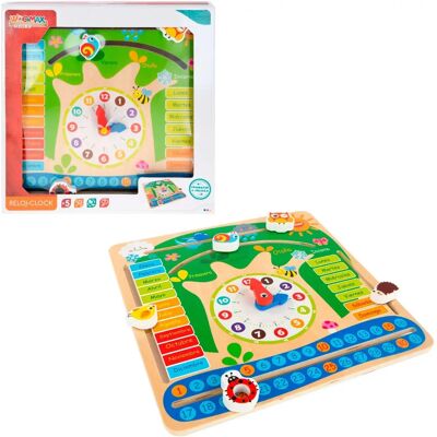 CB TOYS Horloge calendrier éducatif en bois - Apprendre le temps et les saisons - Publicité CB TOYS Horloge calendrier éducatif en bois - Apprendre le temps et les saisons - Publicité