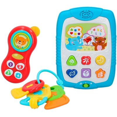Ensemble de Jouets pour Bébés WINFUN - Multicolore, Interactif, Portable Ensemble de Jouets pour Bébés WINFUN - Multicolore, Interactif, Portable