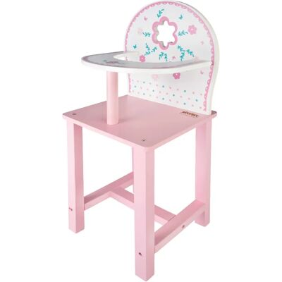 Silla alta Woomax 46476 - Muebles para muñecas - Rosa y Blanca Silla alta Woomax 46476 - Muebles para muñecas - Rosa y Blanca
