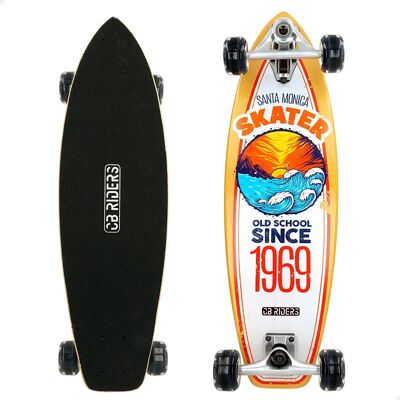 Tablón de skate Colorbaby Santa Monica - Naranja - 74 x 22 cm Tablón de skate Colorbaby Santa Monica - Naranja - 74 x 22 cm