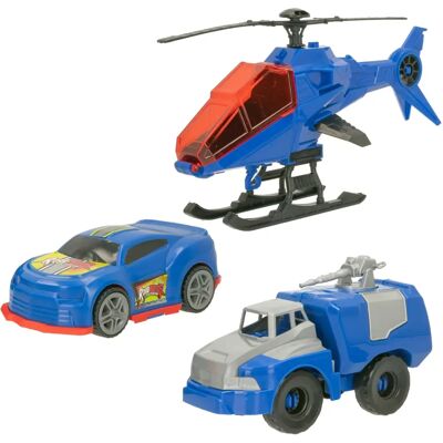 Set Auto della Polizia - Auto, Camion, Elicottero - Giocattoli Set Auto della Polizia - Auto, Camion, Elicottero - Giocattoli