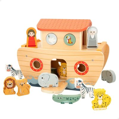 Woomax Arche de Noé en Bois - Jeu de Tri de Formes Éducatif - Publicité Woomax Arche de Noé en Bois - Jeu de Tri de Formes Éducatif - Publicité