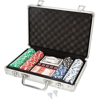Set de Póker CB GAMES - 201 Fichas, 108 Cartas y Maletín Set de Póker CB GAMES - 201 Fichas, 108 Cartas y Maletín