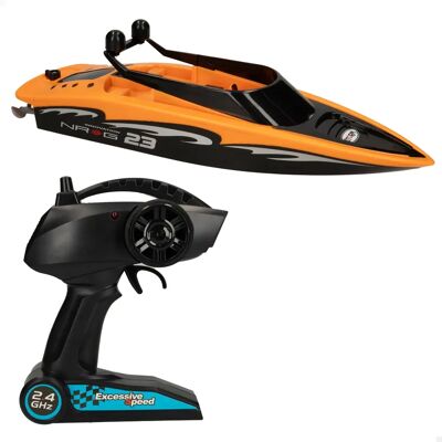 Colorbaby Racing Boat - Radiostyrd snabb båt - 31x10x9 cm - Orange/Svart Colorbaby Racing Boat - Radiostyrd snabb båt - 31x10x9 cm - Orange/Svart