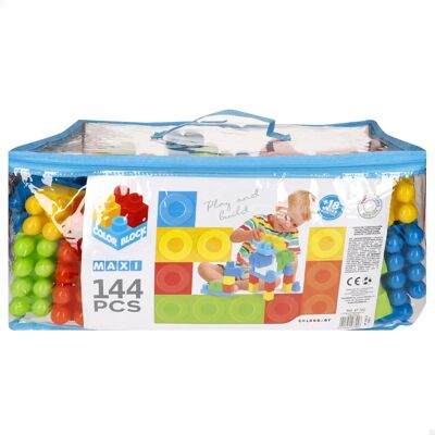 Juegos de bloques Maxi COLOR BLOCK - 144 piezas para niños Juegos de bloques Maxi COLOR BLOCK - 144 piezas para niños