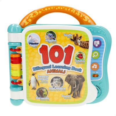 Libro musical bilingüe para bebés de Winfun con sonidos de animales - 101 animales Libro musical bilingüe para bebés de Winfun con sonidos de animales - 101 animales