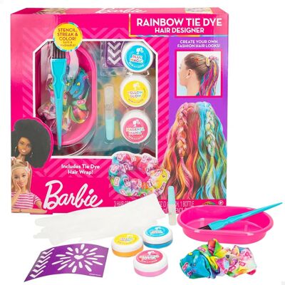 Zestaw do stylizacji włosów Barbie Rainbow Tie - Włosy z pasemkami Zestaw do stylizacji włosów Barbie Rainbow Tie - Włosy z pasemkami