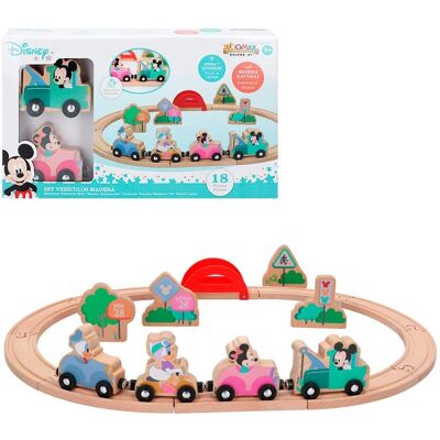 Woomax Train en Bois Mickey et Minnie - Jouet pour Enfants - Publicité Woomax Train en Bois Mickey et Minnie - Jouet pour Enfants - Publicité