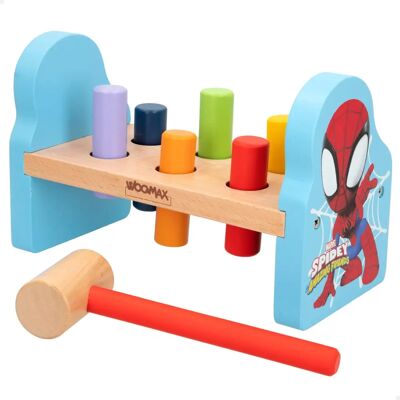 Jeu Éducatif WOOMAX Spidey en Bois - Jeu de Marteau pour Bébé - Publicité Jeu Éducatif WOOMAX Spidey en Bois - Jeu de Marteau pour Bébé - Publicité