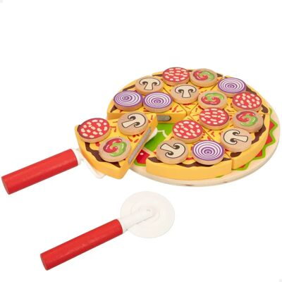 Set de pizza en bois MDF Woomax 27 pièces - Jouet éducatif - Publicité Set de pizza en bois MDF Woomax 27 pièces - Jouet éducatif - Publicité