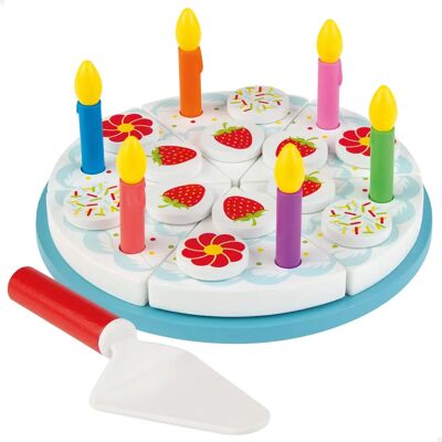 Set Torta di Compleanno in Legno WOOMAX - Cucina Giocattolo Set Torta di Compleanno in Legno WOOMAX - Cucina Giocattolo