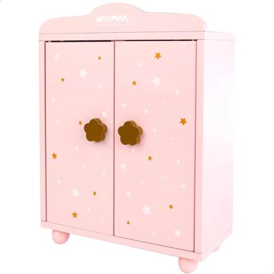 Armadio Rosa per Bambole WOOMAX - 24x11x32.5 cm - Gioco di Ruolo Armadio Rosa per Bambole WOOMAX - 24x11x32.5 cm - Gioco di Ruolo