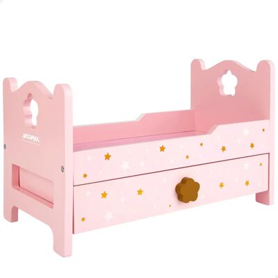 Cama de muñeca rosa WOOMAX - Juguete para niños 3+ Cama de muñeca rosa WOOMAX - Juguete para niños 3+