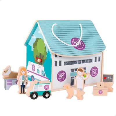 Hôpital vétérinaire en bois WOOMAX - Jouet pour enfants 3+ - Publicité Hôpital vétérinaire en bois WOOMAX - Jouet pour enfants 3+ - Publicité