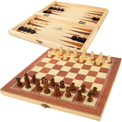 Set de Juegos de Mesa en Madera 3 en 1 CB GAMES - Ajedrez y Más Set de Juegos de Mesa en Madera 3 en 1 CB GAMES - Ajedrez y Más