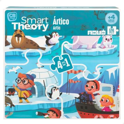 Colorbaby Panoramic Arctic 4 In 1 Puzzle - Puzzle Colorbaby Panoramic Arctic 4 In 1 Puzzle - Puzzle