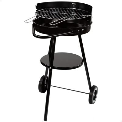Aktive Kolenbarbecue met Wielen - Ronde houtskool BBQ - 42x76,5 cm Aktive Kolenbarbecue met Wielen - Ronde houtskool BBQ - 42x76,5 cm
