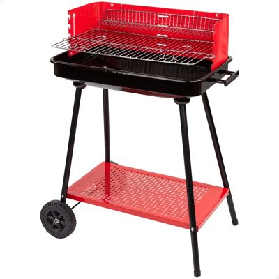 Aktive - Holz/Kohlegrill mit Rädern - Rechteckig - 66x44x85 cm Aktive - Holz/Kohlegrill mit Rädern - Rechteckig - 66x44x85 cm