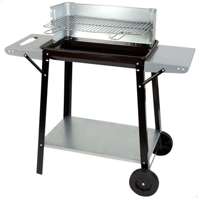 Aktive - Barbacoa de carbón con ruedas, 90x85x32cm, Negro Aktive - Barbacoa de carbón con ruedas, 90x85x32cm, Negro