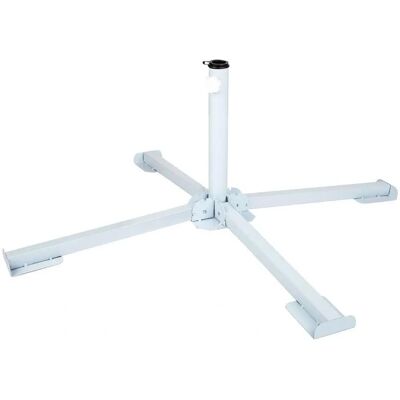 Aktive Witte Parasolvoet - Opvouwbare Tuinstandaard 25/32 mm Aktive Witte Parasolvoet - Opvouwbare Tuinstandaard 25/32 mm