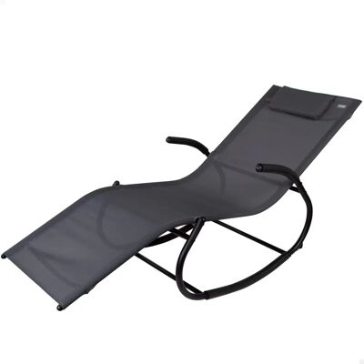 Aktive Black Steel Sun-lounger - Sun-lounger Aktive Black Steel Sun-lounger - Sun-lounger
