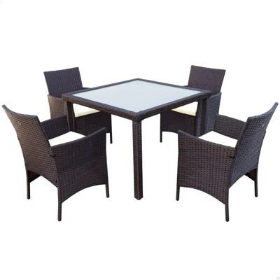Aktive Garden Furniture Set - 4 Chairs & Square Table Aktive Garden Furniture Set - 4 Chairs & Square Table