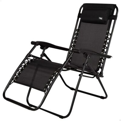 Tumbona Plegable Negra Aktive - Tumbona Tumbona Plegable Negra Aktive - Tumbona