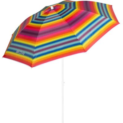 AKTIVE Strand Windproof Parasol - UV50 Bescherming - 180x180x185 cm AKTIVE Strand Windproof Parasol - UV50 Bescherming - 180x180x185 cm