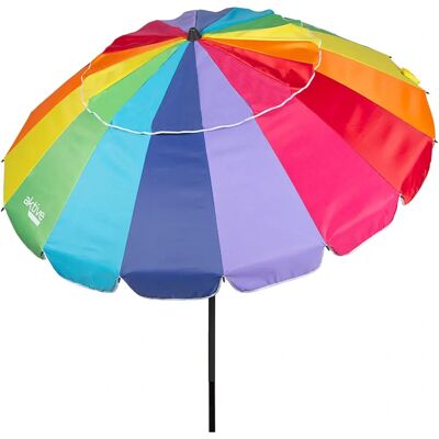 Sombrilla de playa Aktive 195cm con protección UV50 - Tipo playa Sombrilla de playa Aktive 195cm con protección UV50 - Tipo playa