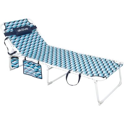 Aktive - Składane krzesło plażowe - Wytrzymałość 110kg Aktive - Składane krzesło plażowe - Wytrzymałość 110kg