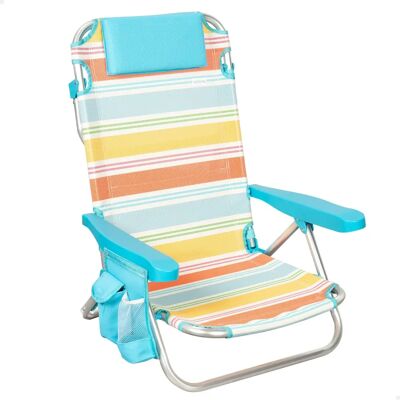 Sedia da Spiaggia Aktive Multicolore Leggera - 5 Posizioni Sedia da Spiaggia Aktive Multicolore Leggera - 5 Posizioni