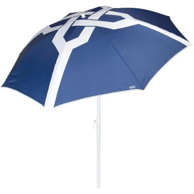Ombrello 8 piedi inclinabile blu UV50 - Parasole da spiaggia Ombrello 8 piedi inclinabile blu UV50 - Parasole da spiaggia