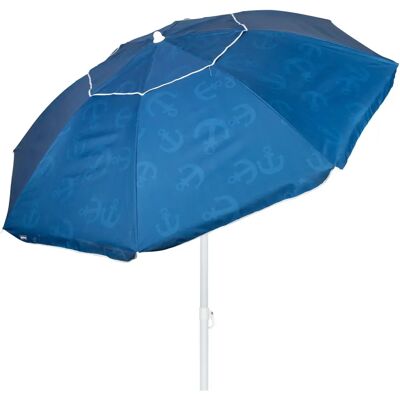 Parapluie de plage bleu Aktive - Résistant au vent avec protection UV30 Parapluie de plage bleu Aktive - Résistant au vent avec protection UV30