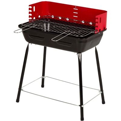 AKTIVE Draagbare houtskoolbarbecue - Verstelbare hoogte, windscherm, compact AKTIVE Draagbare houtskoolbarbecue - Verstelbare hoogte, windscherm, compact