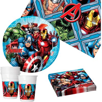 Ensemble de fête Marvel Avengers - 37 pièces - Publicité Ensemble de fête Marvel Avengers - 37 pièces - Publicité