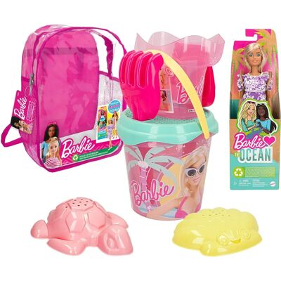 Barbie strand leksakset - 8 delar - 18x16x18 cm Barbie strand leksakset - 8 delar - 18x16x18 cm