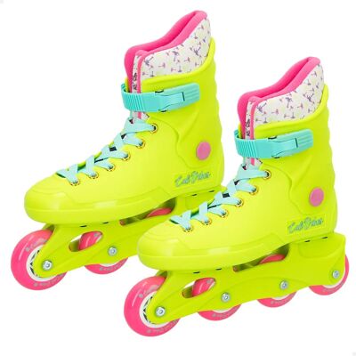Patines en línea amarillo neón CB RIDERS - 36-39 - Para niños Patines en línea amarillo neón CB RIDERS - 36-39 - Para niños