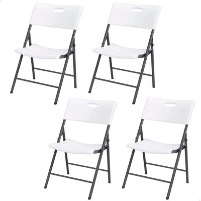 Lifetime Weiße Klappstuhl - 4 Stück - 50x58x83 cm Lifetime Weiße Klappstuhl - 4 Stück - 50x58x83 cm