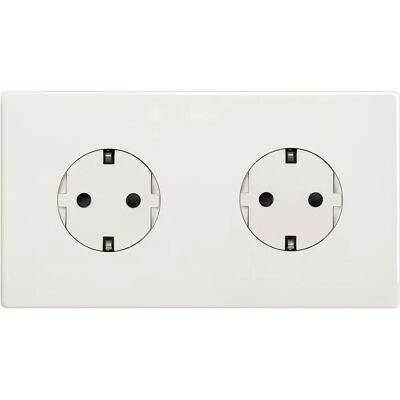 Simon 270 Enchufe doble con protección infantil - Enchufe eléctrico Simon 270 Enchufe doble con protección infantil - Enchufe eléctrico