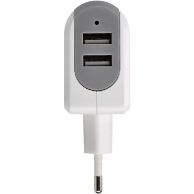 Cargador USB Simão - Doble Puerto Cargador USB Simão - Doble Puerto