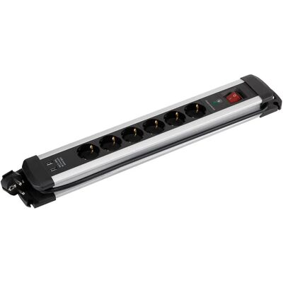 Simon Extrapower Multiprise avec 2 USB-A - 16A 250V - 6 prises Simon Extrapower Multiprise avec 2 USB-A - 16A 250V - 6 prises